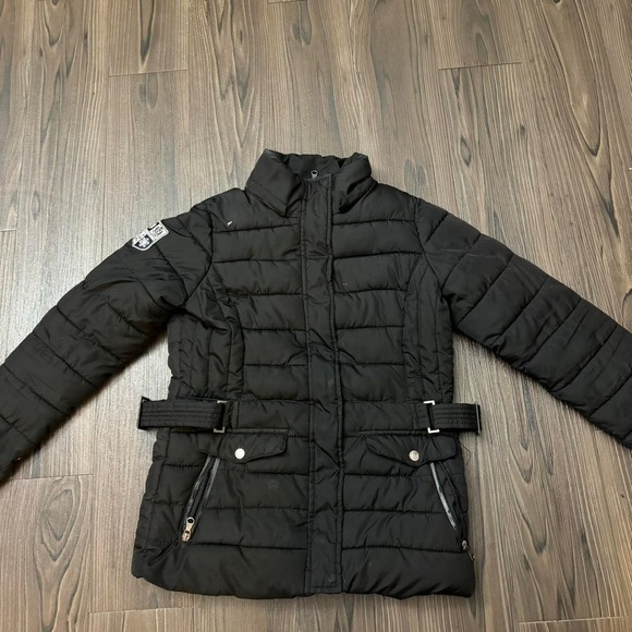 U.S. Polo Assn. Jackets & Blazers - Women’s Polo Black Winter Poli Zip Trench Coat